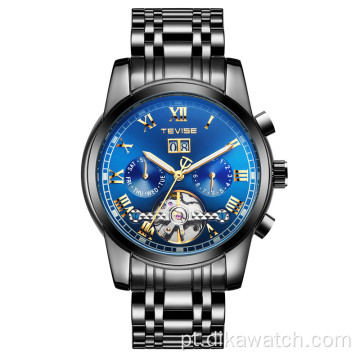 Relógio TEVISE 9005 Moda Business Relógio Militar Esporte Automático Relógios De Aço Inoxidável Mecânico À Prova D &#39;Água Relógio Masculino